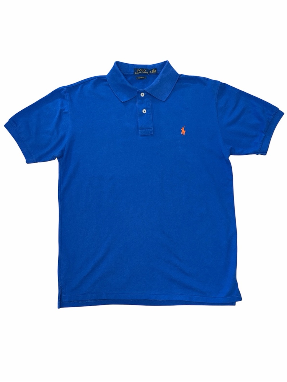 Polo by Ralph Lauren Men’s Royal Blue Cotton Polo Shirt Custom Fit